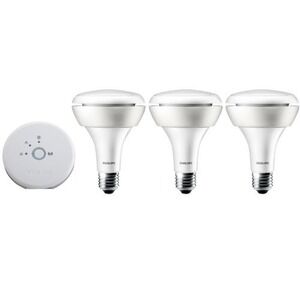 Philips Hue Personal Wireless Lighting Starter Pack BR30 Smart LED Kit Alexa